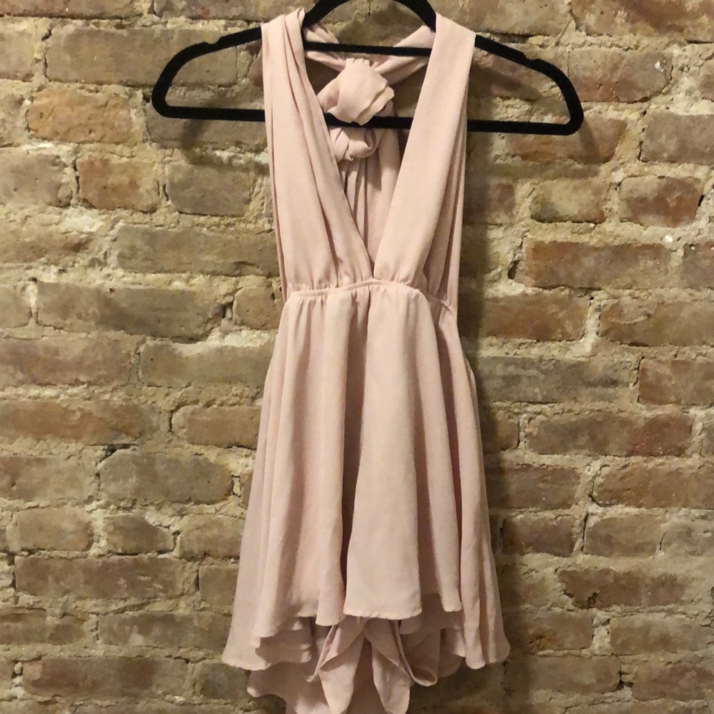 Dusty Rose Multi-Way Strap Romper